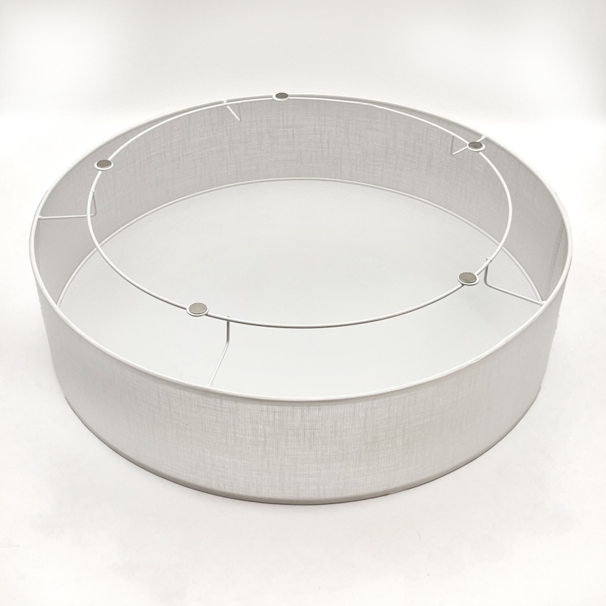 BRILAGI - Candeeiro de teto LED BELLADONNA 3xE27/15W/230V Ø 50 cm branco/carvalho nogueira