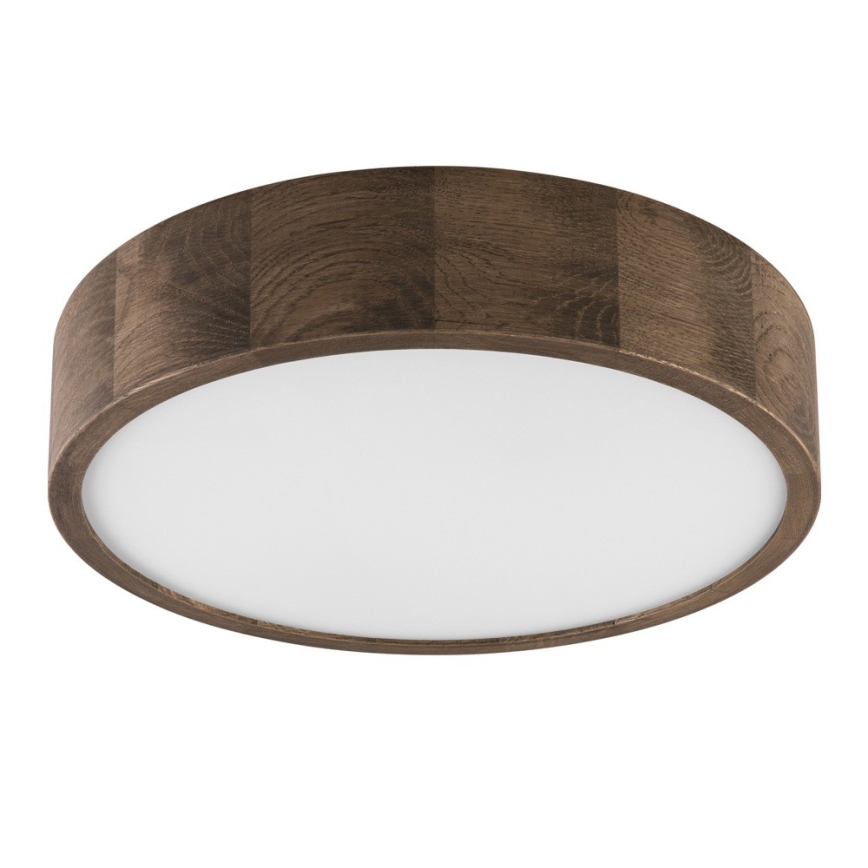 Brilagi - Candeeiro de teto LED CARVALHO 2x E27/15W/230V, acabamento carvalho/nogueira, Ø 37 cm