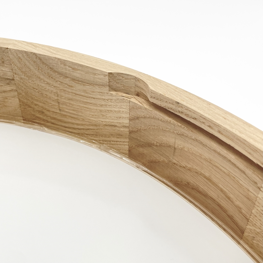 Brilagi - Candeeiro de teto LED CARVALHO 4xE27/60W/230V, acabamento em carvalho, diâmetro 57,5 cm