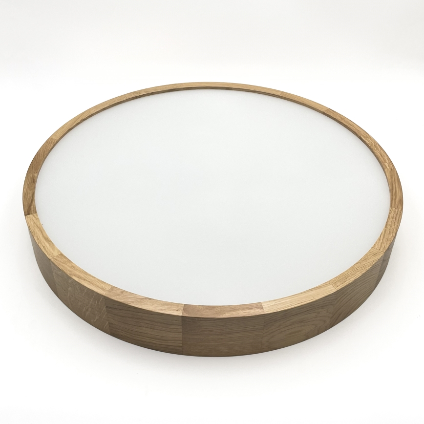 Brilagi - Candeeiro de teto LED CARVALHO 4xE27/60W/230V, acabamento em carvalho, diâmetro 57,5 cm