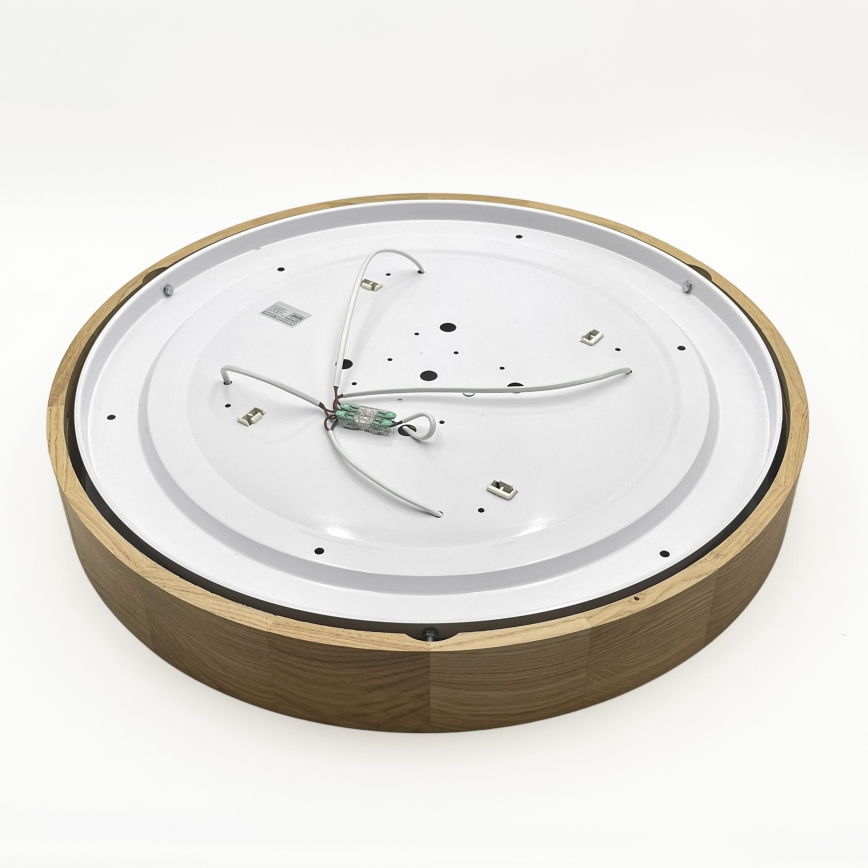 Brilagi - Candeeiro de teto LED CARVALHO 4xE27/60W/230V, acabamento em carvalho, diâmetro 57,5 cm