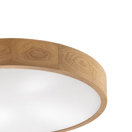 Brilagi - Candeeiro de teto LED CARVALHO 4xE27/60W/230V, acabamento em carvalho, Ø 57,5 cm