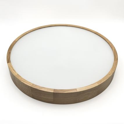 Brilagi - Candeeiro de teto LED CARVALHO 4xE27/60W/230V, acabamento em carvalho, Ø 57,5 cm