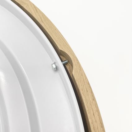 Brilagi - Candeeiro de teto LED CARVALHO 4xE27/60W/230V, acabamento em carvalho, Ø 57,5 cm
