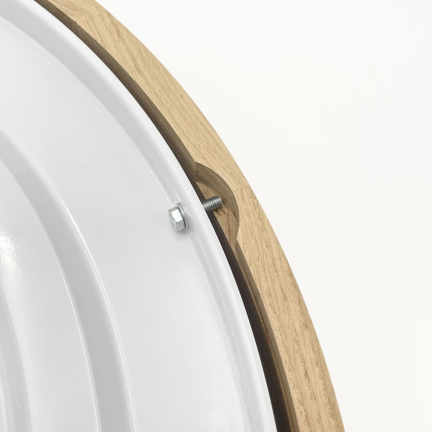 Brilagi - Candeeiro de teto LED CARVALHO 4xE27/60W/230V, acabamento em carvalho, Ø 57,5 cm