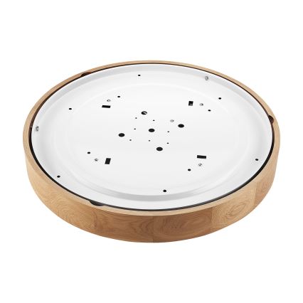 Brilagi - Candeeiro de teto LED CARVALHO 4xE27/60W/230V, acabamento em carvalho, Ø 57,5 cm