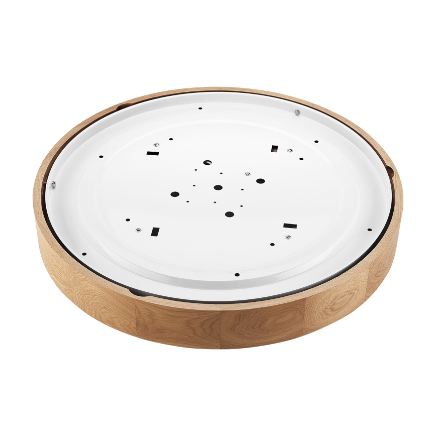 Brilagi - Candeeiro de teto LED CARVALHO 4xE27/60W/230V, acabamento em carvalho, Ø 57,5 cm