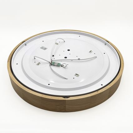 Brilagi - Candeeiro de teto LED CARVALHO 4xE27/60W/230V, acabamento em carvalho, Ø 57,5 cm