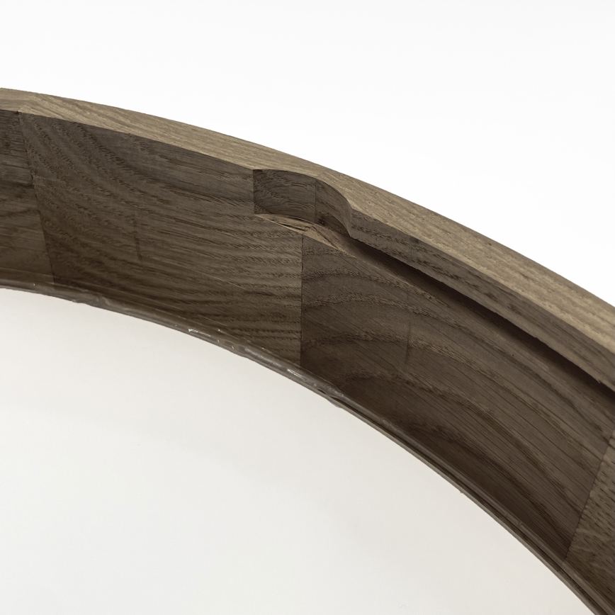 Brilagi - Candeeiro de teto LED CARVALHO 4xE27/60W/230V, carvalho nogueira, Ø 57,5 cm