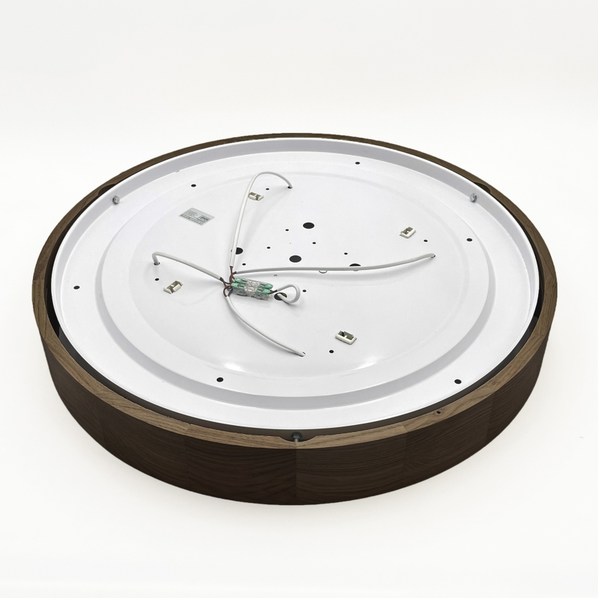 Brilagi - Candeeiro de teto LED CARVALHO 4xE27/60W/230V, carvalho nogueira, Ø 57,5 cm