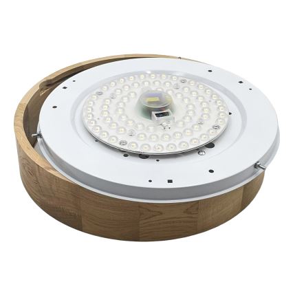 Brilagi - Candeeiro de teto LED CARVALHO LED/36W/230V, cor carvalho, Ø 37,5 cm