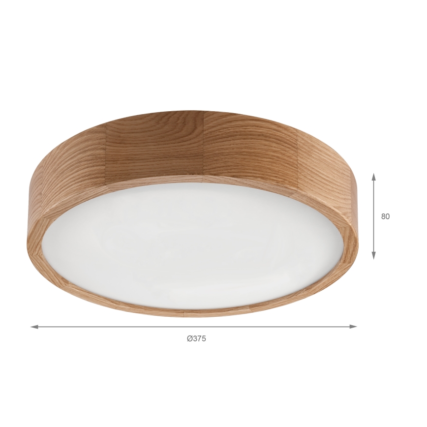 Brilagi - Candeeiro de teto LED CARVALHO LED/36W/230V, cor carvalho, Ø 37,5 cm