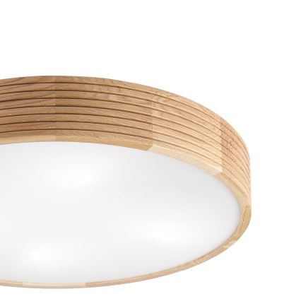 Brilagi - Candeeiro de teto LED CARVALHO MODERN, 4xE27/60W/230V, carvalho, Ø 57,5 cm