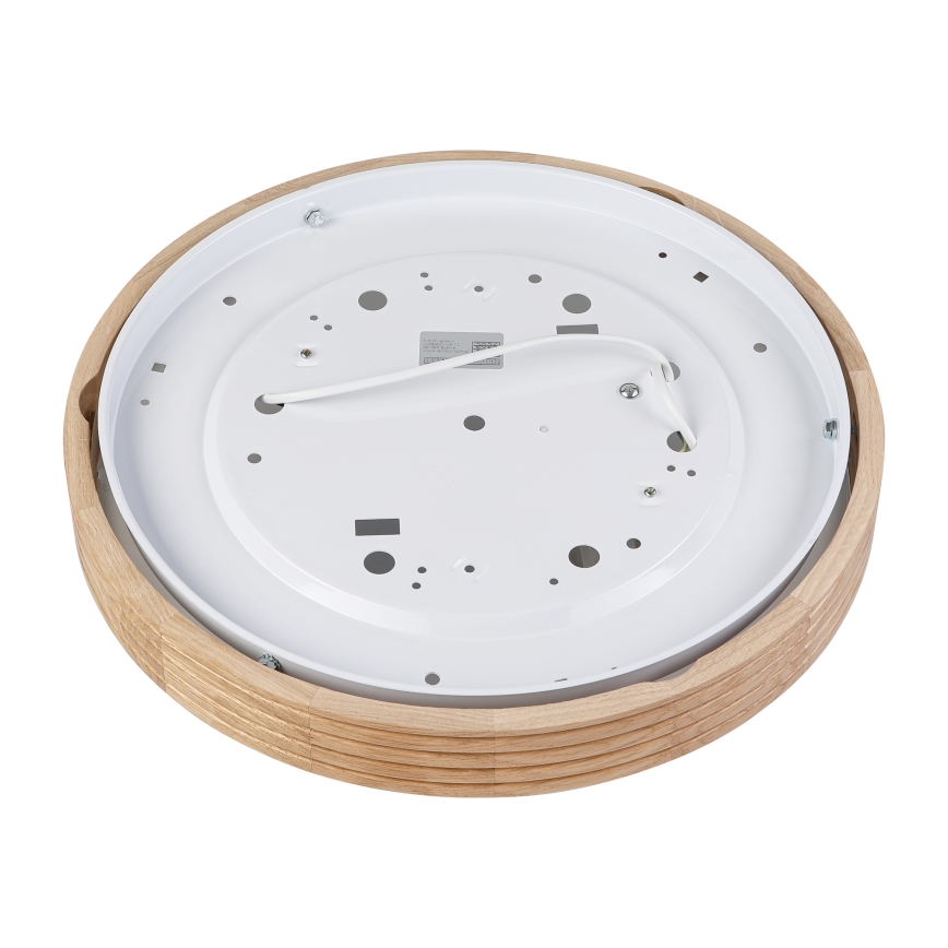 Brilagi - Candeeiro de teto LED CARVALHO MODERN SLIM 2xE27/60W/230V Ø 37,5 cm, acabamento em carvalho