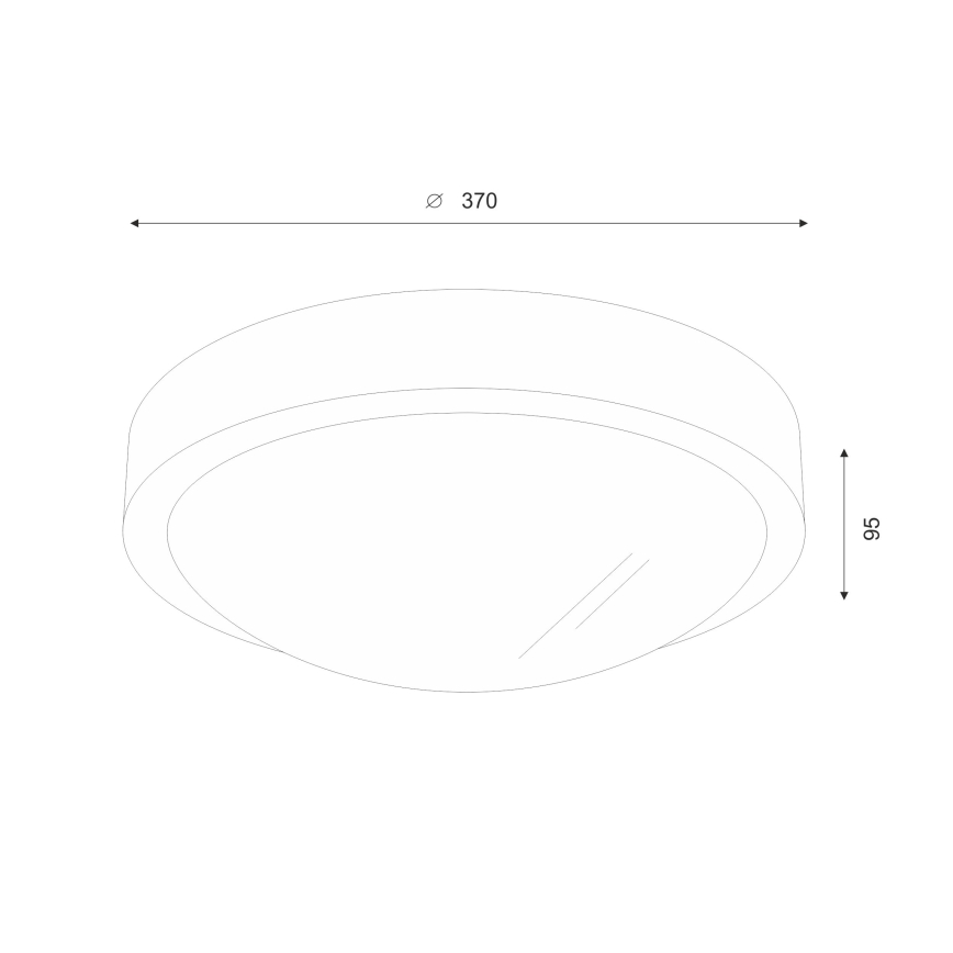 Brilagi - Candeeiro de Teto LED CARVALHO SLIM 2xE27/15W/230V, acabamento carvalho nogueira, Ø 37 cm