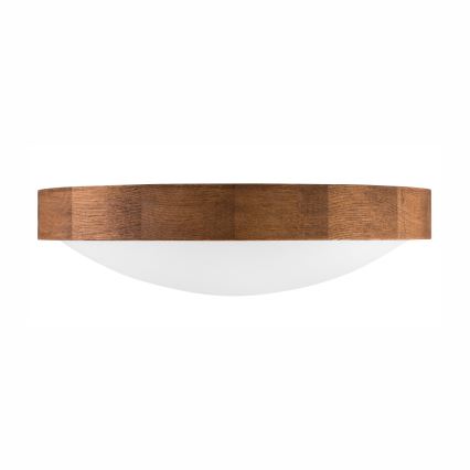 Brilagi - Candeeiro de teto LED CARVALHO SLIM 2xE27/15W/230V acabamento em carvalho e cerejeira diâmetro 37 cm