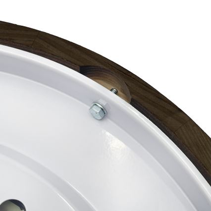 Brilagi - Candeeiro de Teto LED CARVALHO SMOKEY LED/36W/230V, acabamento carvalho, diâmetro 37,5 cm