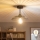 Brilagi - Candeeiro de teto LED de montagem superficial CERIA WIRE 1xE27/60W/230V Ø 26 cm preto
