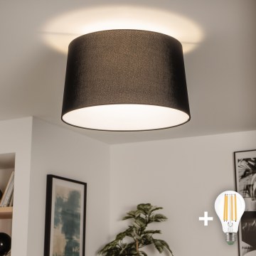 Brilagi - Candeeiro de teto LED de sobrepor CERIA 1xE27/40W/230V Ø 45 cm preto