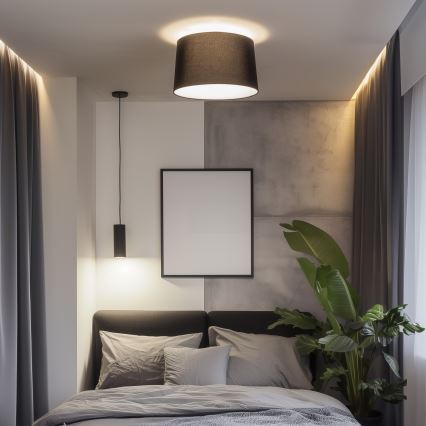 Brilagi - Candeeiro de teto LED de sobrepor CERIA 1xE27/40W/230V Ø 45 cm preto