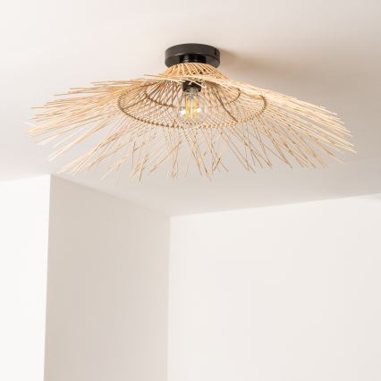 Brilagi - Candeeiro de teto LED de sobrepor CERIA BOHO 1xE27/40W/230V pr. 100 cm bambu