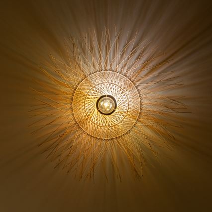 Brilagi - Candeeiro de teto LED de sobrepor CERIA BOHO 1xE27/40W/230V pr. 100 cm bambu