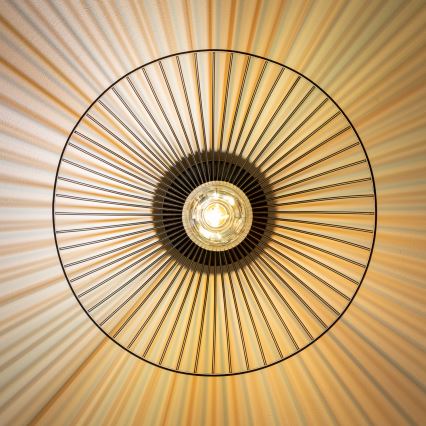 Brilagi - Candeeiro de teto LED de sobrepor CERIA WIRE 1xE27/40W/230V Ø 26 cm preto