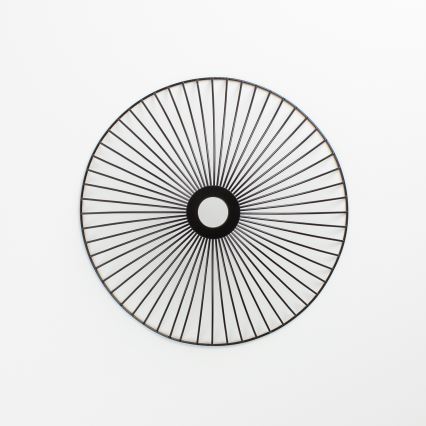 Brilagi - Candeeiro de teto LED de superfície CERIA WIRE 1xE27/40W/230V Ø 38 cm preto/carvalho