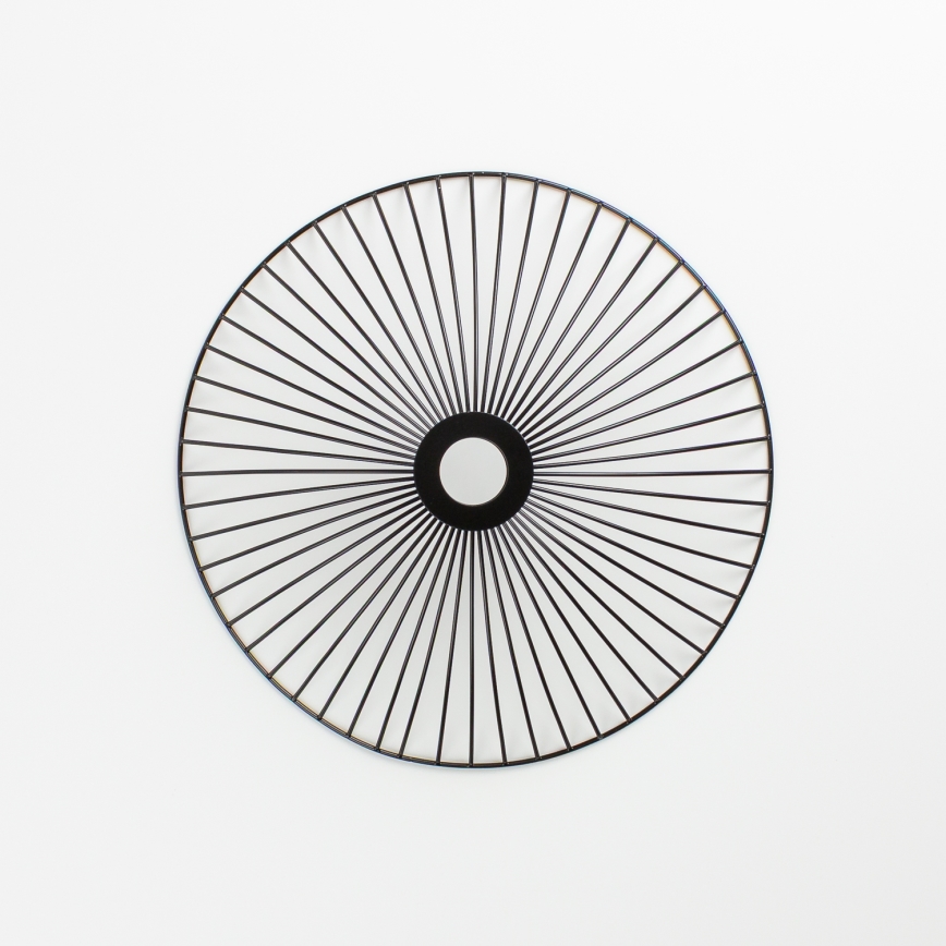 Brilagi - Candeeiro de teto LED de superfície CERIA WIRE 1xE27/40W/230V Ø 38 cm preto/carvalho
