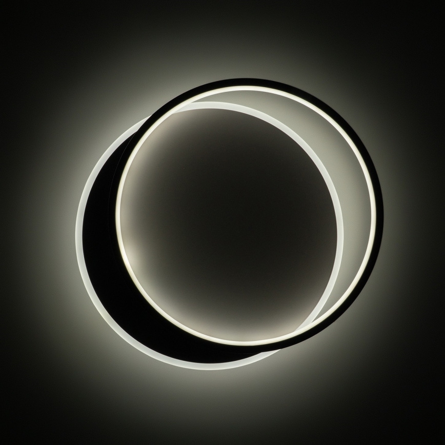 Brilagi - Luminária de Teto LED Dimerizável FLARE LED/48W/230V 3000-6000K 39,5x45 cm branco/preto + controlo remoto