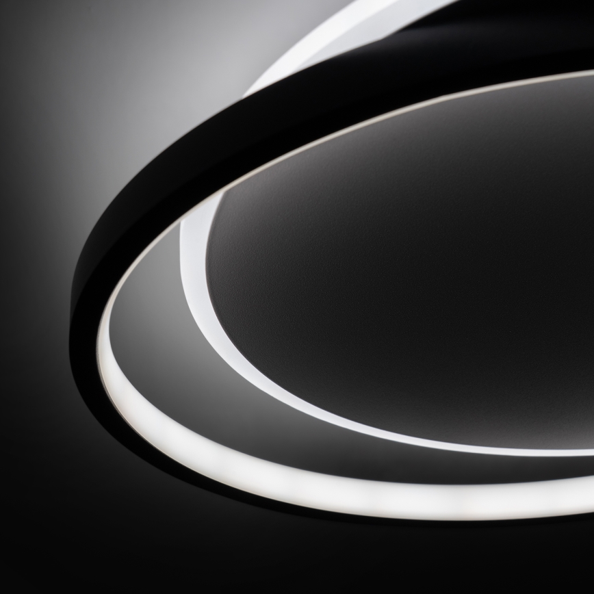 Brilagi - Luminária de Teto LED Dimerizável FLARE LED/48W/230V 3000-6000K 39,5x45 cm branco/preto + controlo remoto