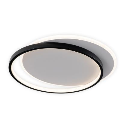Brilagi - Luminária de Teto LED Dimerizável FLARE LED/48W/230V 3000-6000K 39,5x45 cm branco/preto + controlo remoto