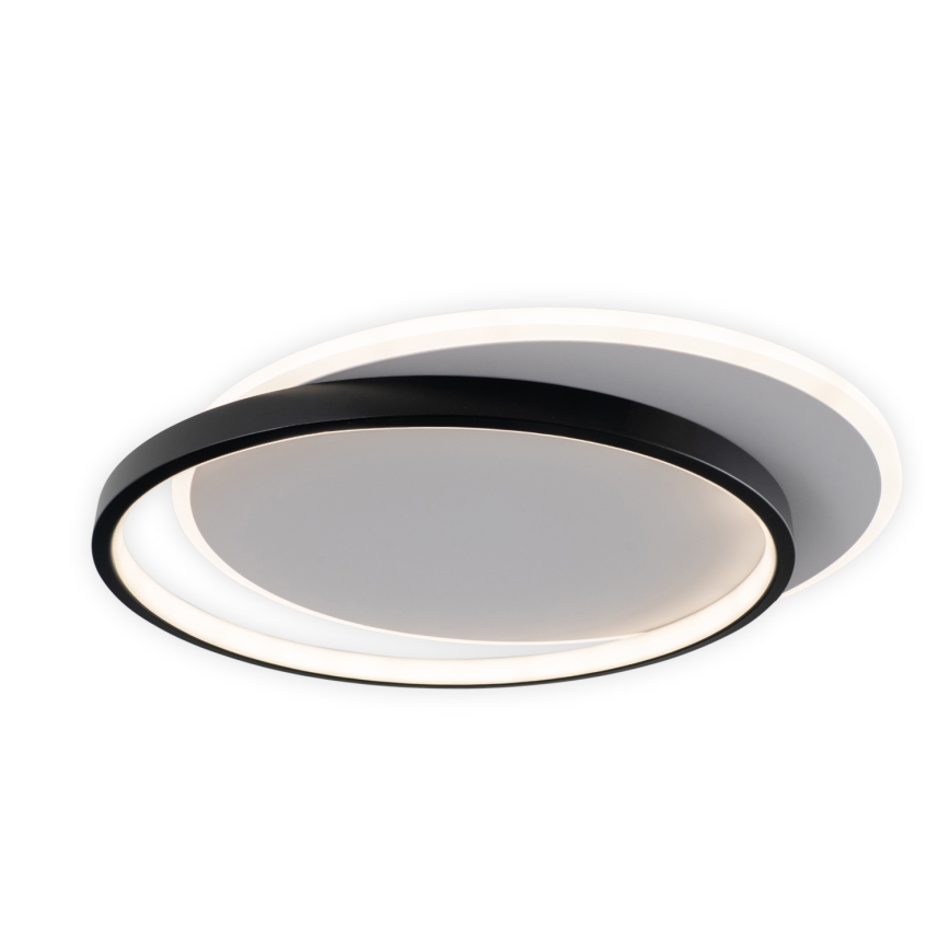 Brilagi - Luminária de Teto LED Dimerizável FLARE LED/48W/230V 3000-6000K 39,5x45 cm branco/preto + controlo remoto