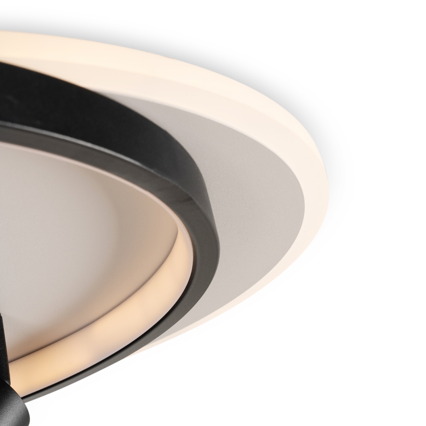 Brilagi - Candeeiro de teto LED dimerizável UNITY LED/48W/230V + 1xGU10/3W 3000-6000K 39x45 cm branco/preto + comando remoto