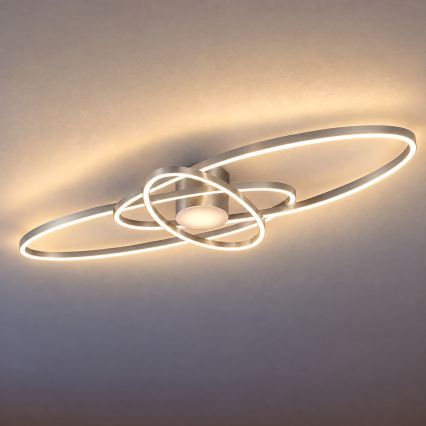 BRILAGI - Luminária de teto LED dimerizável APOLLO LED/58W/230V 3000-6500K 43,2x101,2 cm cromado mate + controlo remoto