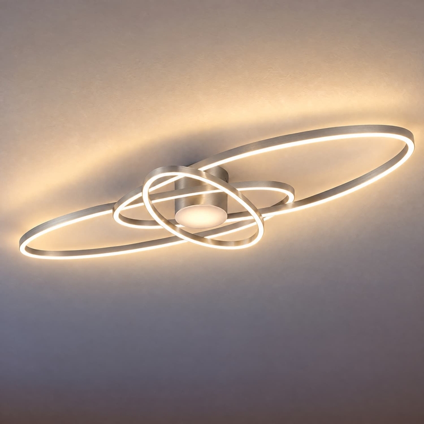 BRILAGI - Luminária de teto LED dimerizável APOLLO LED/58W/230V 3000-6500K 43,2x101,2 cm cromado mate + controlo remoto