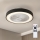 Brilagi - Candeeiro de teto LED dimerizável com ventilador LED/30W/230V 3000-6500K Ø 50 cm preto + controlo remoto