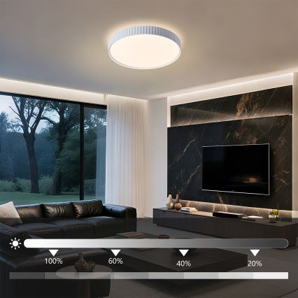 BRILAGI - Luminária de teto LED dimerizável CORVO LED/54W/230V 3000-6000K branca Ø 40 cm + comando remoto