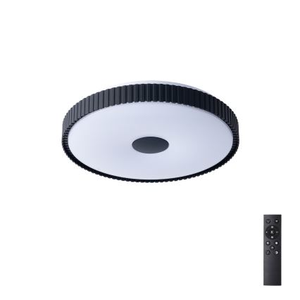 Brilagi - Plafon LED dimável CORVO LED/72W/230V 3000-6000K preto Ø 50 cm + controlo remoto