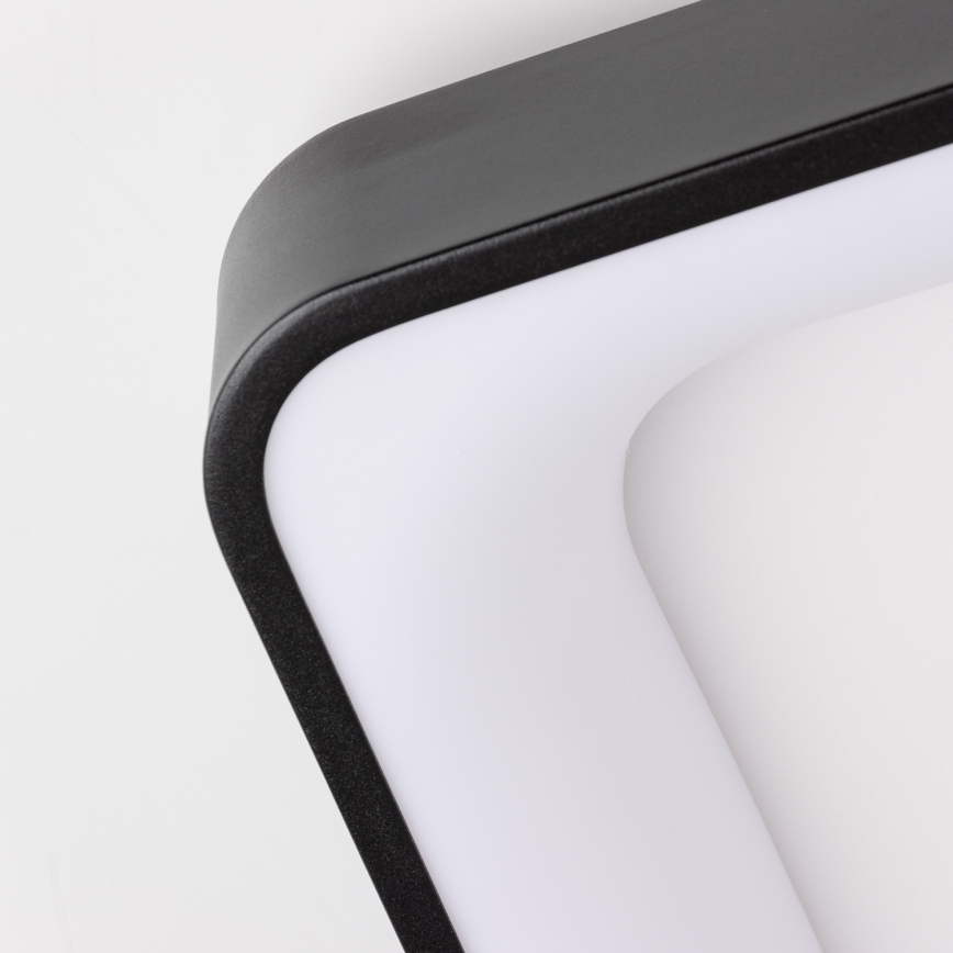 Brilagi - Luminária de teto LED dimerizável FALCON II LED/125W/230V 3000-6500K 60x60 cm preta + controlo remoto