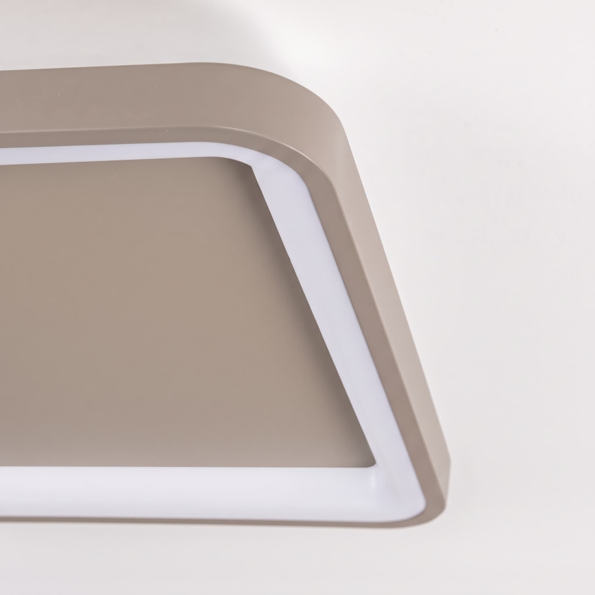 BRILAGI - Candeeiro de teto dimável FALCON SLIM LED/50W/230V 3000-6500K 50x50 cm bege + controlo remoto