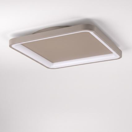 BRILAGI - Candeeiro de teto dimável FALCON SLIM LED/50W/230V 3000-6500K 50x50 cm bege + controlo remoto