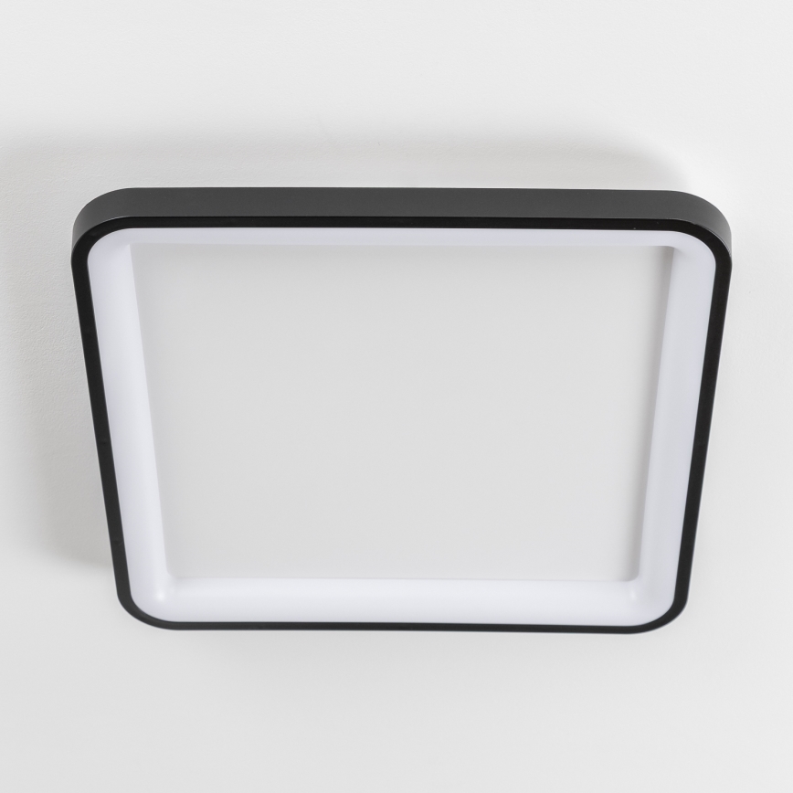 Brilagi - Candeeiro de tecto LED dimável FALCON SLIM LED/50W/230V 3000-6500K 50x50 cm preto + controlo remoto