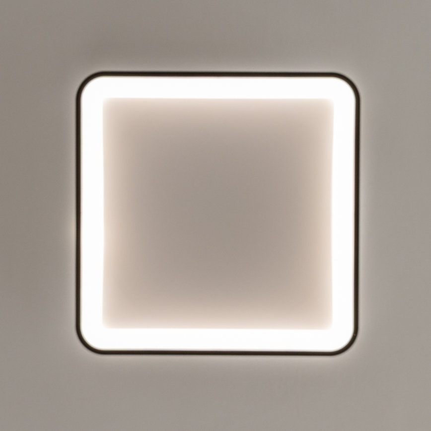 Brilagi - Candeeiro de tecto LED dimável FALCON SLIM LED/50W/230V 3000-6500K 50x50 cm preto + controlo remoto