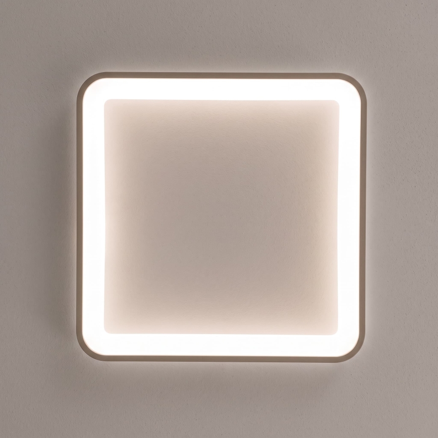 BRILAGI - Candeeiro de tecto LED dimerizável FALCON SLIM LED/50W/230V 3000-6500K 50x50 cm branco/bege + controlo remoto