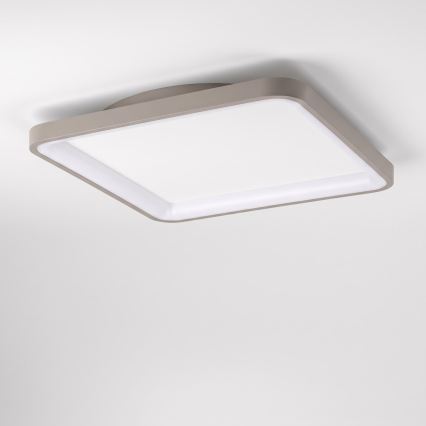 BRILAGI - Candeeiro de tecto LED dimerizável FALCON SLIM LED/50W/230V 3000-6500K 50x50 cm branco/bege + controlo remoto