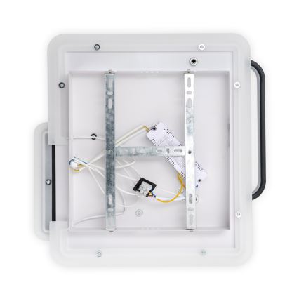 Brilagi - Plafon LED regulável FLARE LED/64W/230V 3000-6000K 45x45 cm branco/preto + controlo remoto