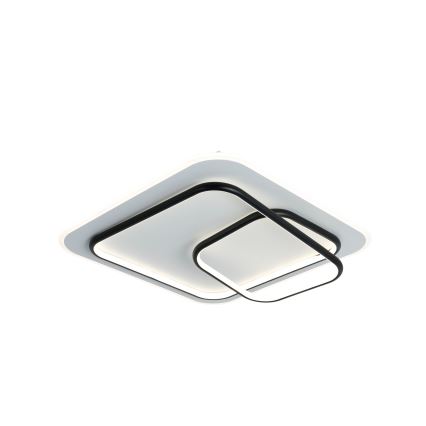 Brilagi - Candeeiro de tecto LED dimável FLARE LED/81W/230V 3000-6000K 50x50 cm branco/preto + comando remoto