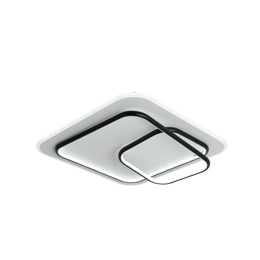 Brilagi - Candeeiro de tecto LED dimável FLARE LED/81W/230V 3000-6000K 50x50 cm branco/preto + comando remoto