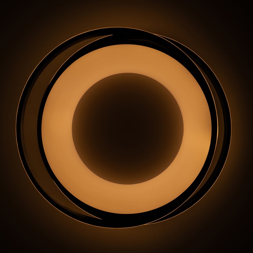 BRILAGI - Candeeiro de tecto LED dimerizável FLARE LED/84W/230V 3000-6000K 47x51 cm preto + comando remoto